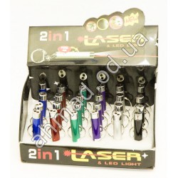 A443 LED Фонарик + лазер
